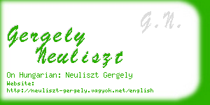 gergely neuliszt business card